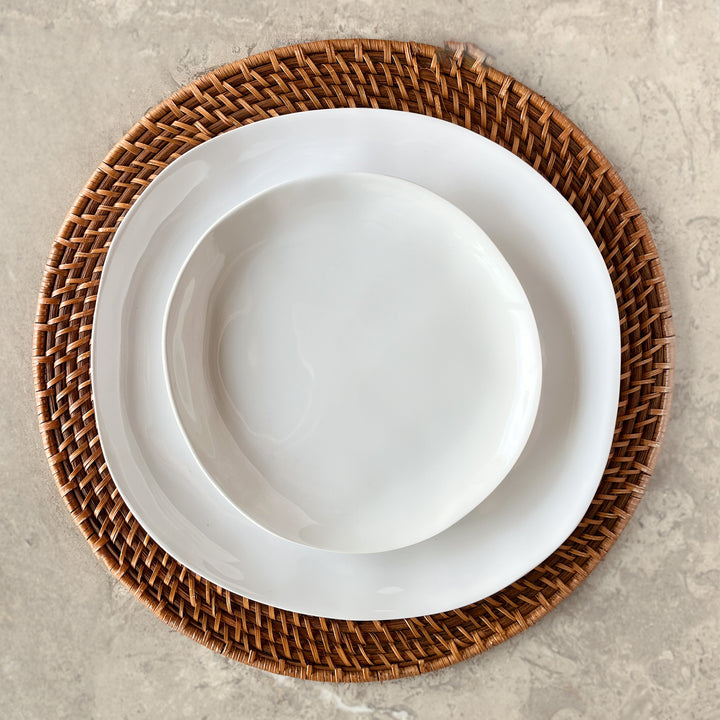 Fresco Bianco Outdoor Melamine Dinner Plate