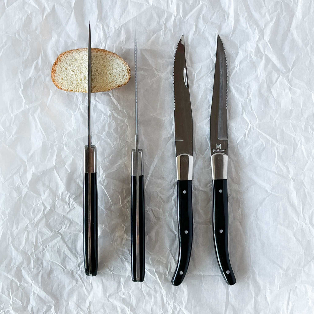 Roy Black Horn Style Steak Knife Set