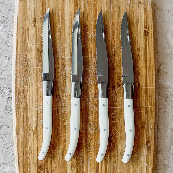 Roy Blond Horn Style Steak Knife Set