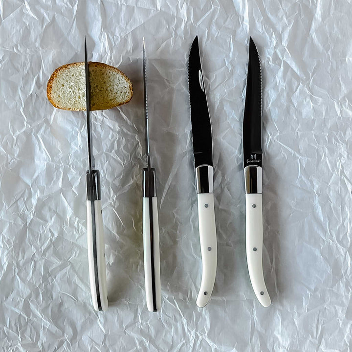 Roy Blond Horn Style Steak Knife Set